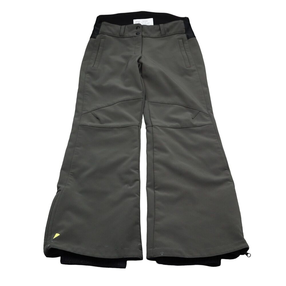 Polar Edge Ski Pants Womens S Gray Fleece Lined Flat Front Mid Rise With Pockets